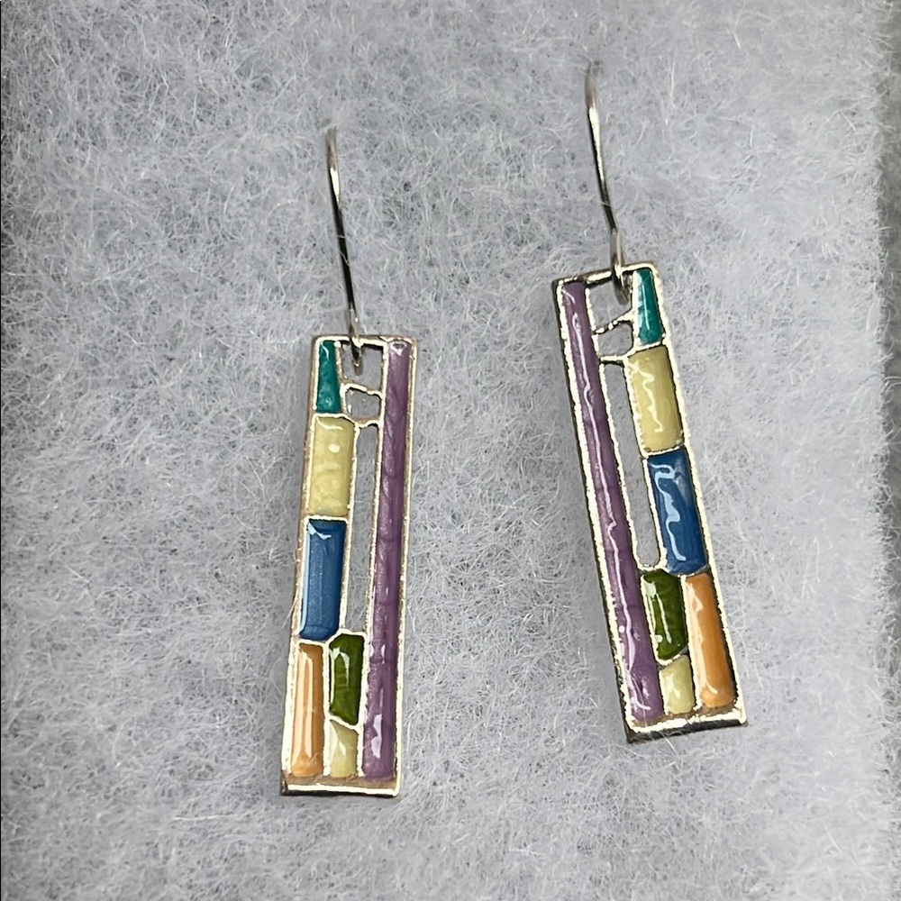 Colorful Geometric Earrings